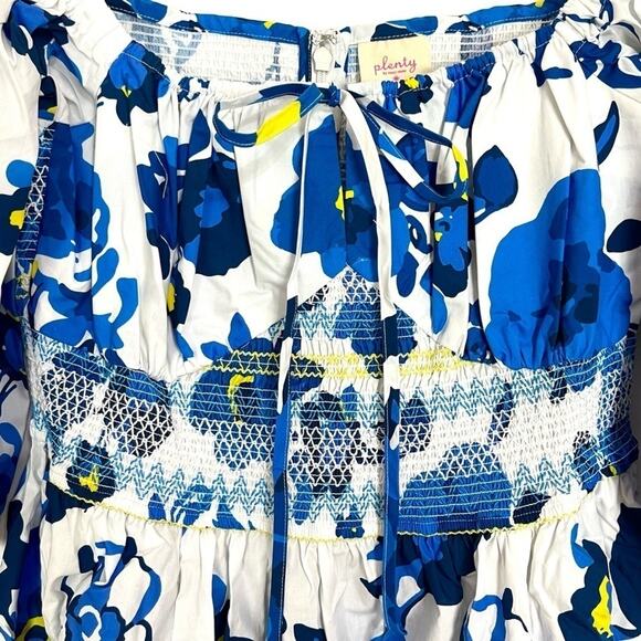 Plenty By Tracy Reese Off-The-Shoulder Puff-Sleeve Smocked Dress - Picture 6 of 14